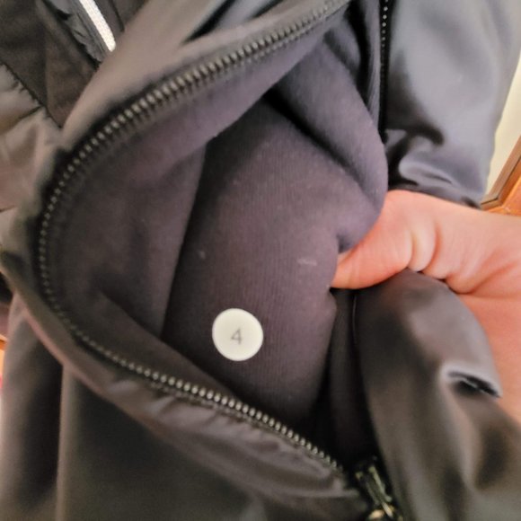 Lululemon St. Moritz Jacket - Fleece High Collar Jacket - Black Size 4 - Picture 4 of 5